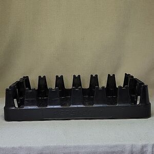 Pepsi-Cola 24 20 oz Bottle STACKABLE Crate Black Plastic Soda Pop 18.5X12".